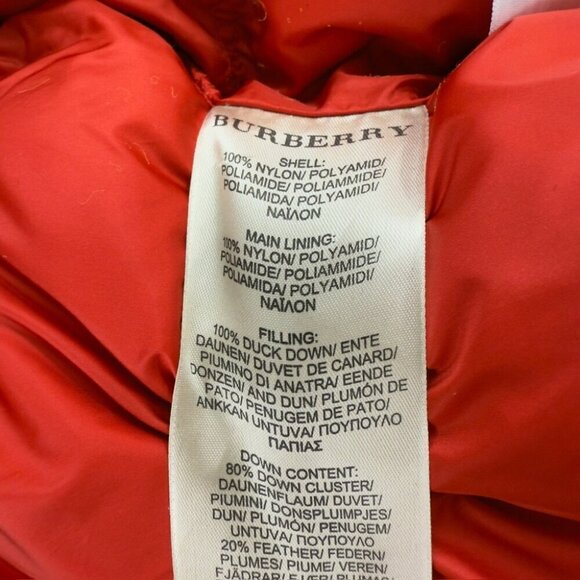 Burberry Navy Blue Down Puffer Jacket Men’s Size S - Picture 6 of 15